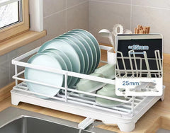 Kitchen Storage Rack Multi-functional Draining Bowl Rack Bowl Dish Tableware Storage Iron Dish Rack Sink Draining Bowl Rack