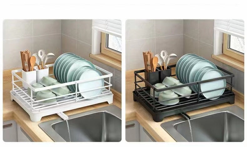 Kitchen Storage Rack Multi-functional Draining Bowl Rack Bowl Dish Tableware Storage Iron Dish Rack Sink Draining Bowl Rack