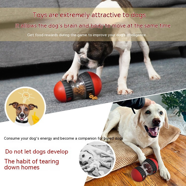 Food Dispensing Dog Toy Tumbler Leaky Food Ball Puzzle Toys Interactive Slowly Feeding Protect Stomach Increase Intelligence Pets Toy Pet Products