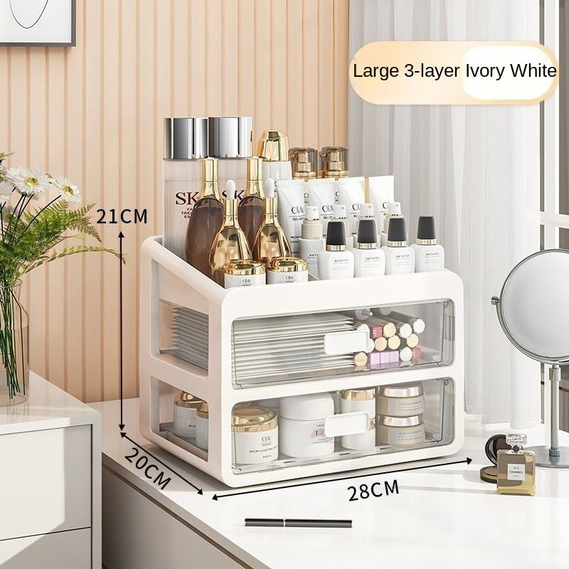 Desktop Transparent Drawer Cosmetic Storage Box