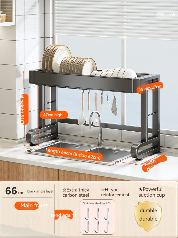 Kitchen Sink Drain Rack Bowl Spoon Chopsticks Storage Rack