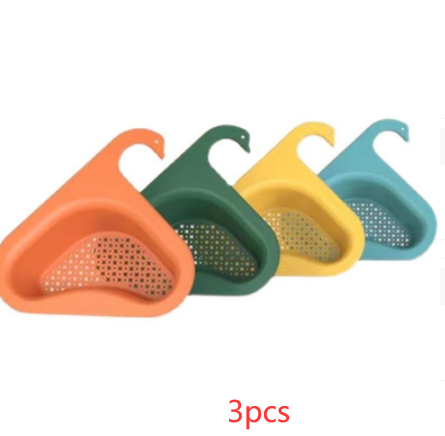 Household Sink Hanging Fruit And Vegetable Filter Water Drain Basket Kitchen Dry And Wet Separation Swan Drain Basket