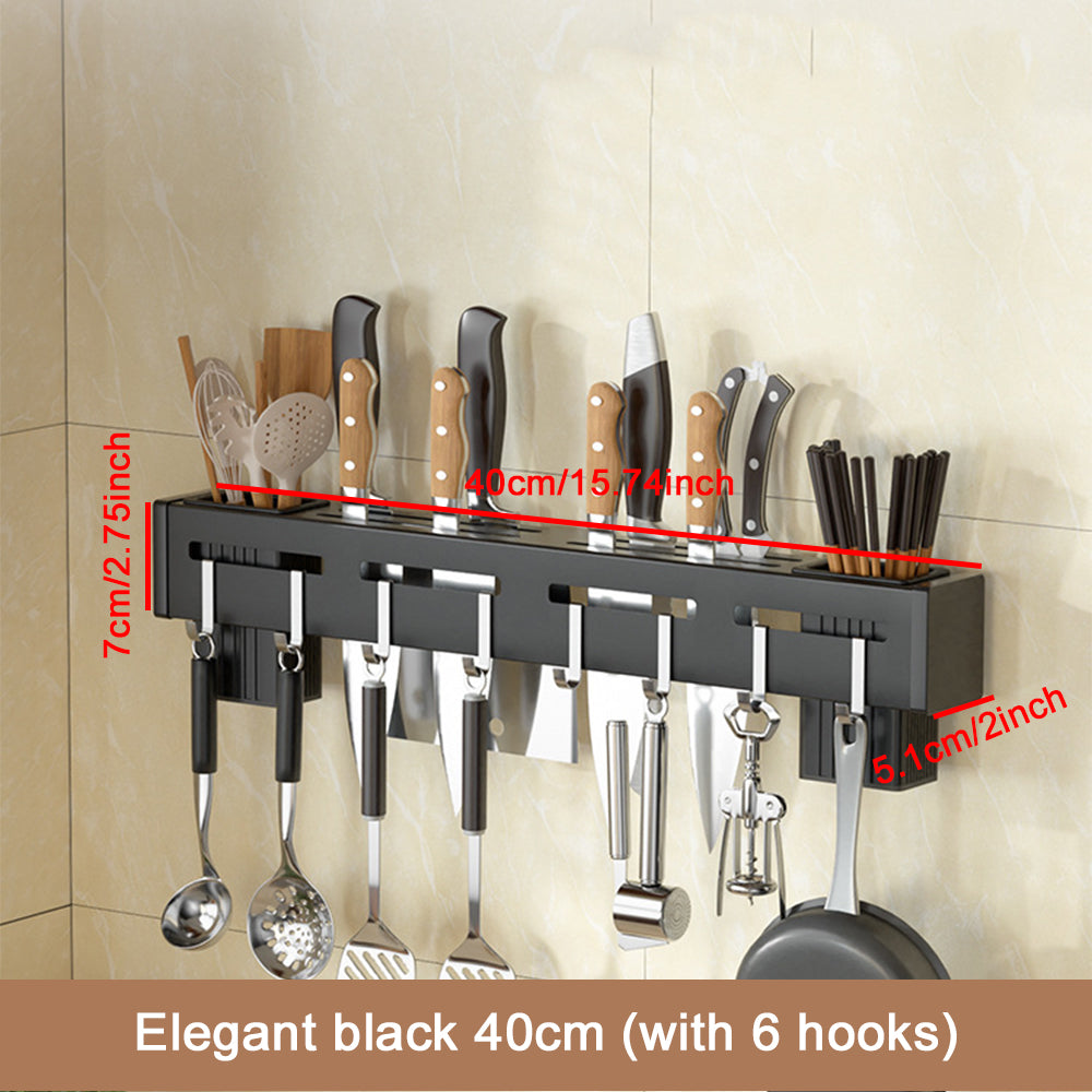 Stainless Steel Storage Rack With Chopsticks And Knives