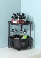 Kitchen Shelving New Household Multilayer Rotating Floor-To-Ceiling Storage Shelving